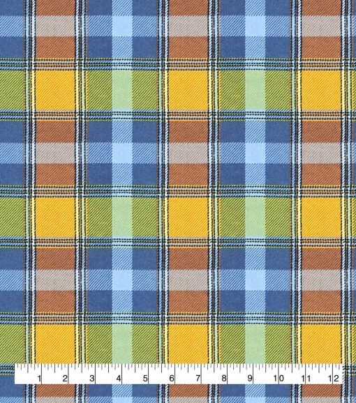 Sunset Plaid Super Snuggle Flannel Fabric - Image 3