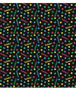 Twister Classic Dots on Black Cotton Fabric