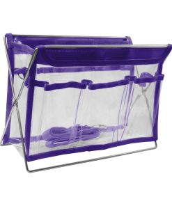 Sullivan s 11 x 7 Purple Sassy Tote With 3 Side Pockets   Compartment