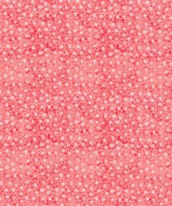 Coral Sundrenched Floral Cotton Fabric by Keepsake Calico