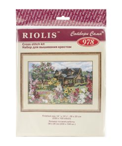 RIOLIS 15 x 10 Flowering Garden Counted Cross Stitch Kit