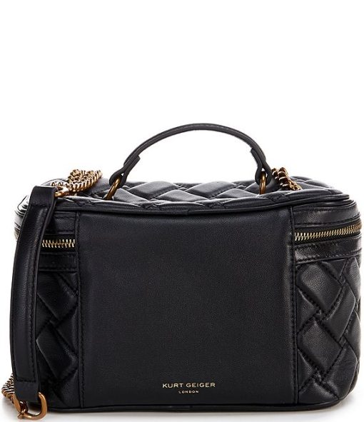 Kensington Quilted Leather Vanity Case - Image 2