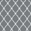 RoomMates Wallpaper Grey Modern Trellis