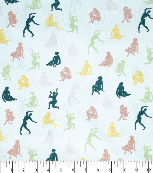 Bodies On Neutral Novelty Cotton Fabric - Image 2