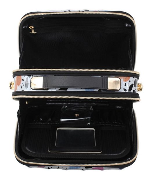 Savoir Collection Terrazzo Print Travel Beauty Case - Image 3