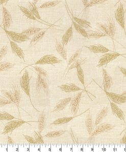 Fabric Traditions Cream Wheat Fall Harvest Glitter Cotton Fabric
