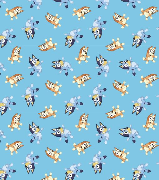 Bluey   Bingo Blue Cotton Fabric