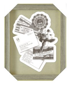 11 x 14 Gray   Gold Shadowbox With Linen Back by Place   Time