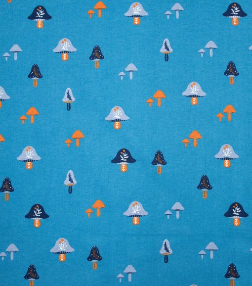 Super Snuggle Folk Mushrooms Flannel Fabric - Image 2