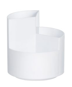 4.5 White Rotating Organizer With 3 Compartments by Top Notch