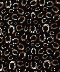 Horseshoes Super Snuggle Flannel Fabric