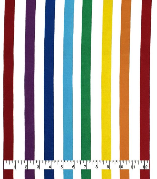 Super Snuggle Pride Stripe Flannel Fabric - Image 2