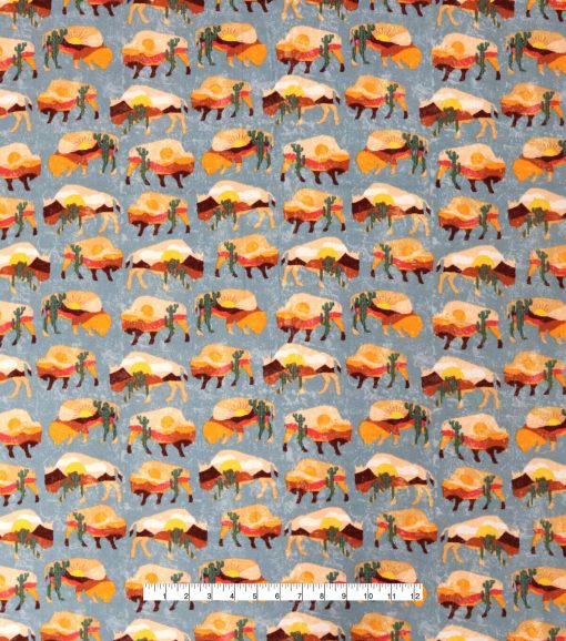 Desert Buffalo Super Snuggle Flannel Fabric - Image 2