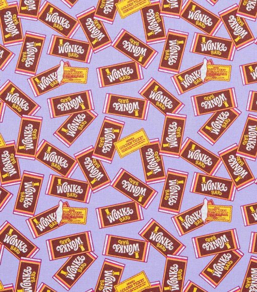 Willy Wonka Wonka Bar Cotton Fabric - Image 2