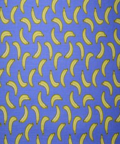 Bananas on Blue Cotton Fabric by Quilter s Showcase