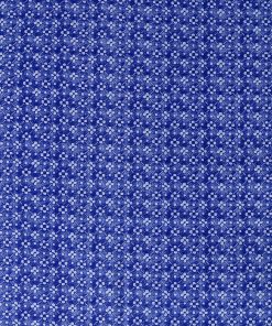 Blue Packed Diamond Floral Quilt Cotton Fabric by Keepsake Calico