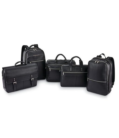 Classic Leather Flapover Briefcase - Image 6
