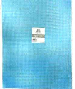 10.5 x 13.5 Neon Blue Plastic 7 Mesh Embroidery Canvas by Big Twist