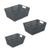 Simplify 3pk Rattan Storage Baskets