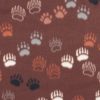 Bear Tracks Blizzard Fleece Fabric