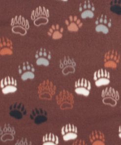 Bear Tracks Blizzard Fleece Fabric