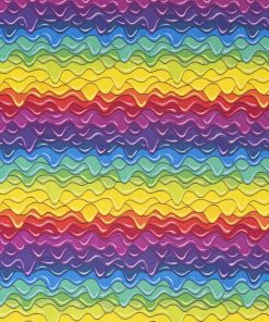 Multicolor Layers Cotton Fabric by Keepsake Calico