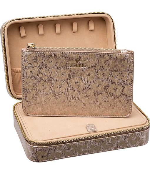 Vegan Leather Jewelry Leopard Organizer - Image 2