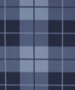 Blue Box Plaid Blizzard Prints Fleece Fabric