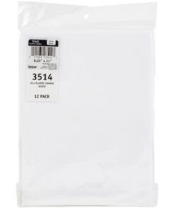 Design Works 0.25 x 11 White 14 Count Plastic Embroidery Fabric 12pk