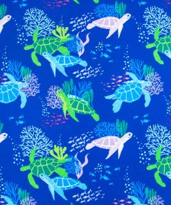 Watercolor Turtles Super Snuggle Flannel Fabric
