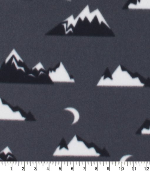 Mountains Blizzard Prints Fleece Fabric - Image 3