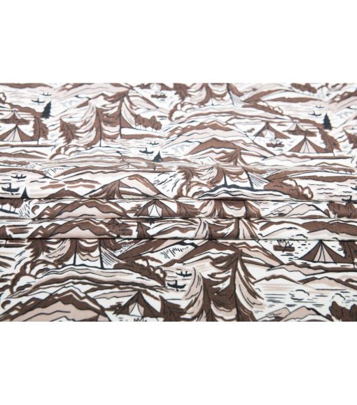 Super Snuggle Sketched Landscape Flannel Fabric - Image 4
