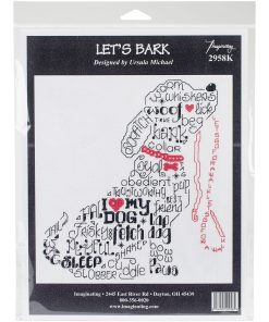 Imaginating 7 x 8 Let s Bark Counted Cross Stitch Kit