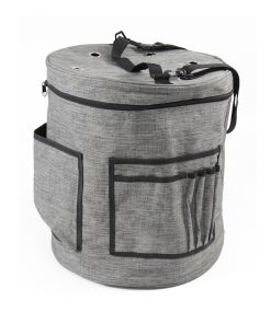 13.5 Gray Yarn Drum Storage Bag by Big Twist
