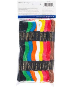 Coats   Clark 8.7yd Rainbow 6 Strand Cotton Embroidery Floss Jumbo Pack 105ct