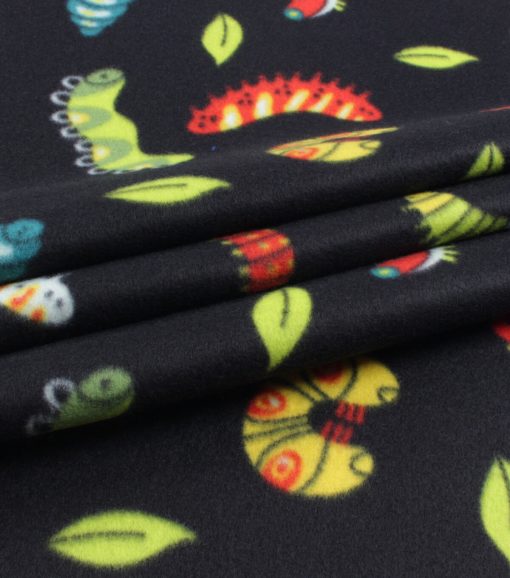 Caterpillars Blizzard Prints Fleece Fabric - Image 2