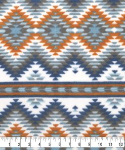 Southwest Aztec In Line Luxe Fleece Fabric