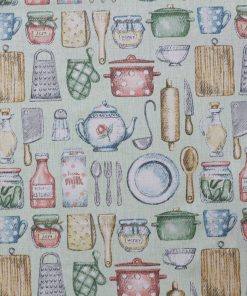 Baking Needs Mint Novelty Cotton Fabric