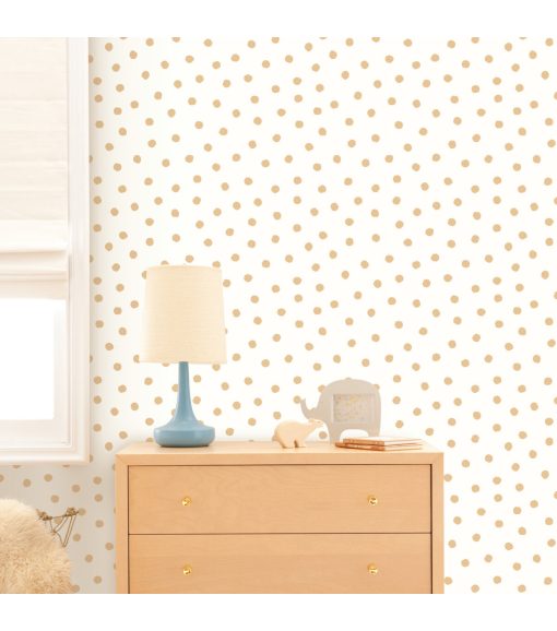 RoomMates Wallpaper Gold Dot - Image 2