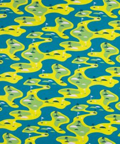 Green Golf Icons Super Snuggle Flannel Fabric