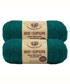 Lion Brand Re-Spun Bonus Bundle 358yds Worsted Polyester Yarn 2 Bundle