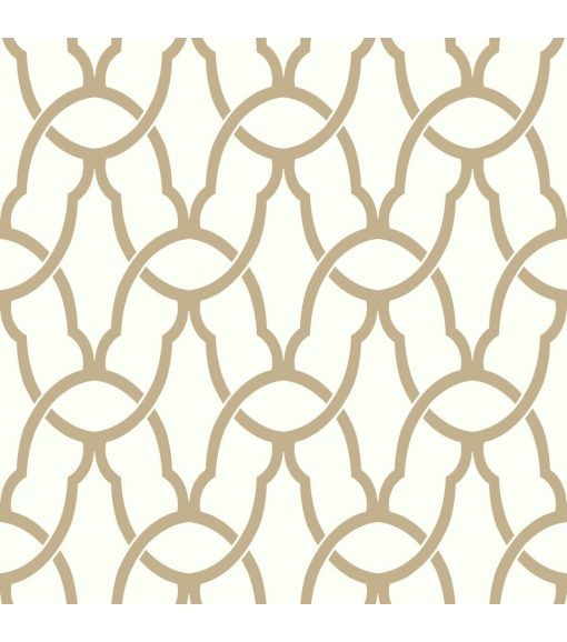 RoomMates Wallpaper Gold Trellis