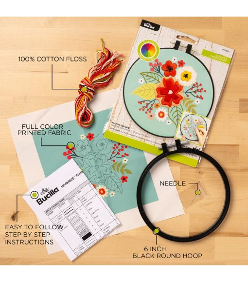 Bucilla 6 Creative Hands Embroidery Kit - Image 3
