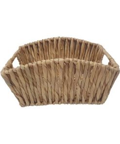 11 x 8 Natural Water Hyacinth Woven Basket by Place   Time