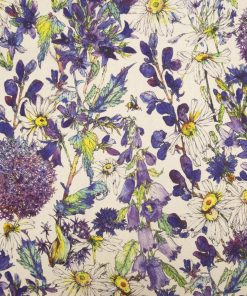 Unbleached Cotton In The Weeds Premium Cotton Fabric