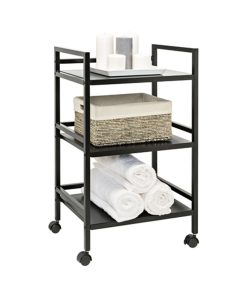 Honey Can Do 31 Black Metal Multi Purpose Rolling Cart 30lbs
