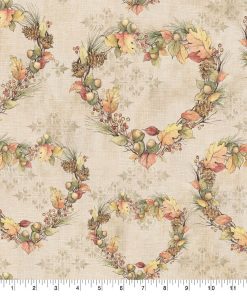Susan Winget Heart Wreath Cotton Fabric