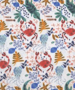 Watercolor Ocean Animals Anti Pill Fleece Fabric
