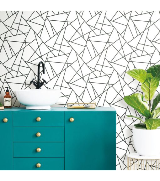 RoomMates Wallpaper Black Fracture - Image 5
