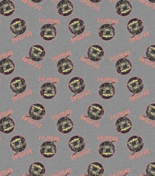 Def Leppard Icon Heathered Cotton Fabric - Image 2